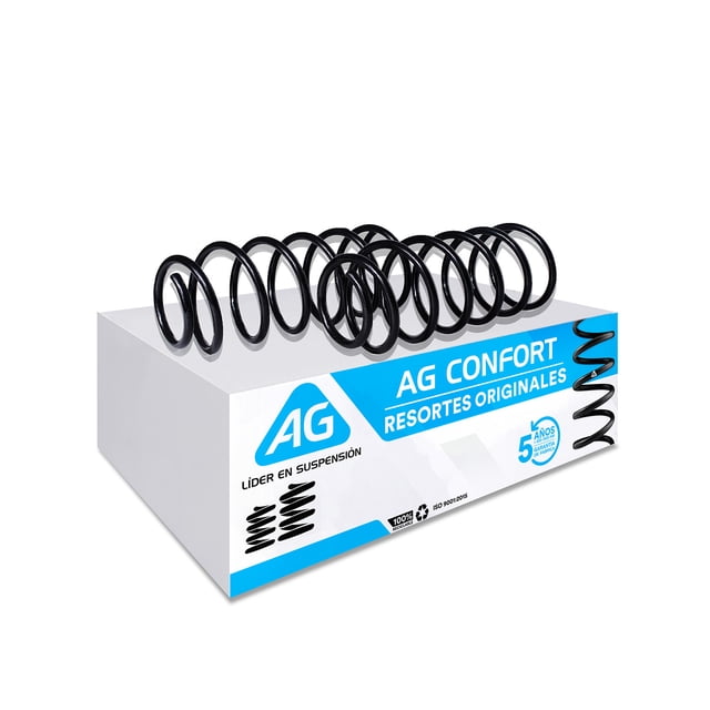 Resortes AG para Auto Delanteros para Volkswagen Pointer Pickup 1996 a 2012 2 Piezas Nuevos