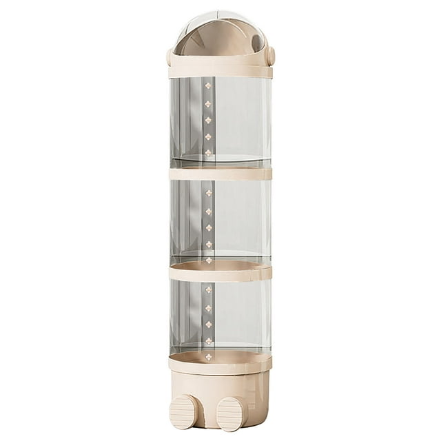 LPSSTORE Tube de Rangement Vertical pour Jouets avec Bande DEL Tube de Rangement Vertical pour Jouets Nouveau Tube de Rangement pour Toutous Tube Vertical pour Toutous Tube de Rangement pour Poupées avec Rotation à 360° Roues avec Couvercle
