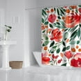 thumbnail image 3 of Waterproof Pioneer Shower Curtain 72x84 Inch Polyester Unique Cute Floral Shower Curtain for Bathroom Hotel Home Decor with 12 Plastic Hooks, 3 of 5