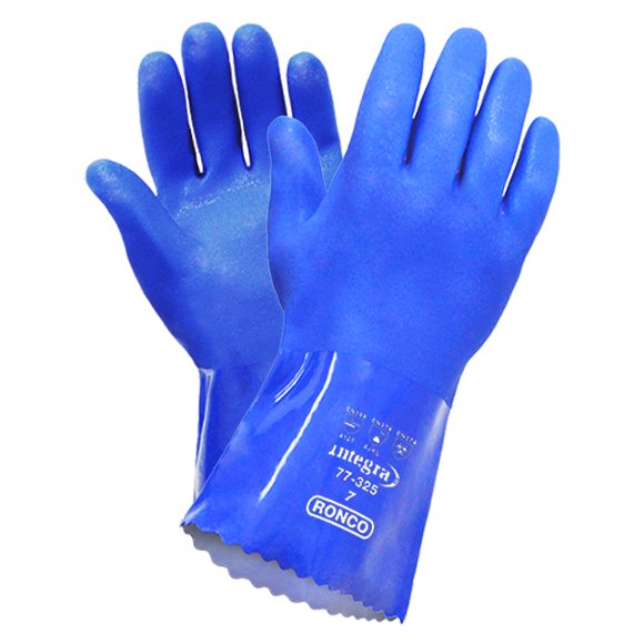 Integra™ Triple Dipped, Blue PVC Glove With Cotton Interlock Liner (72 pairs / case)
