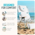 thumbnail image 4 of Ostrich The Deluxe 3N1 Lightweight Outdoor Beach Lounge Chair w/ Footrest, White, 4 of 11