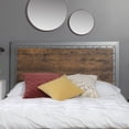 thumbnail image 2 of Walker Edison Santiago Riveted Plank Queen Size Headboard, 2 of 8
