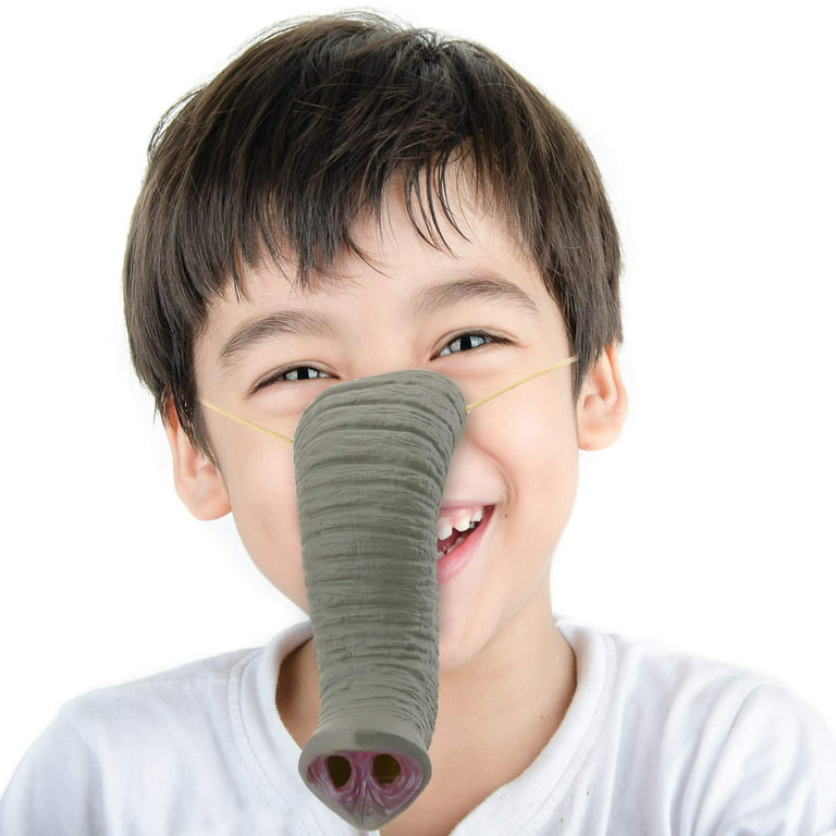 Skeleteen Elephant Nose Costume Accessory - Pretend Play Animal Elephant  Noses for Adults and Kids Gray 