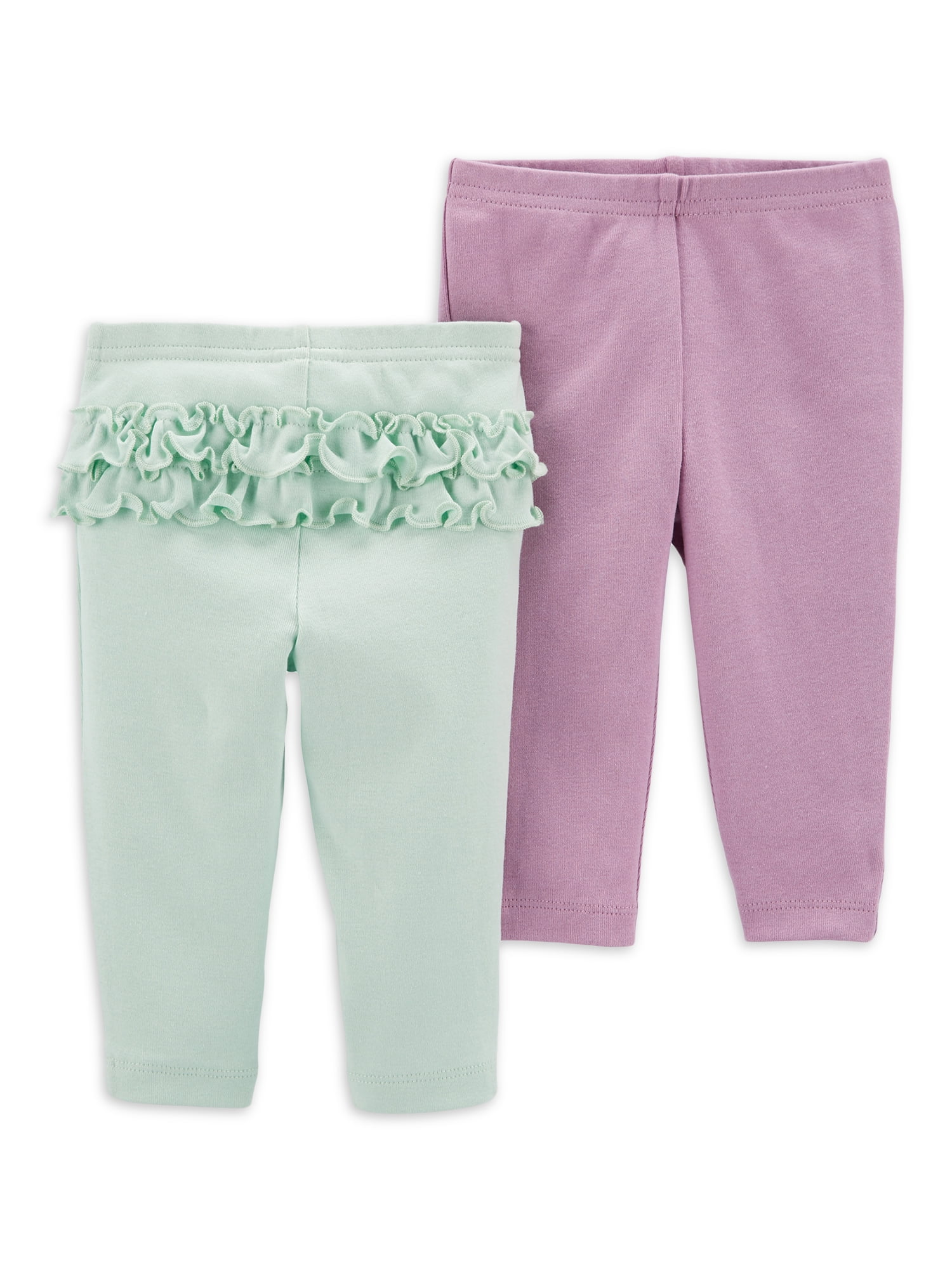 Carter s Child Of Mine Baby Girls Purple Pant 2 Pack Sizes 0 Months carter-s-child-of-mine-baby-girls-purple-pant-2-pack-sizes-0-months