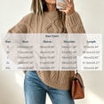 thumbnail image 3 of Njagoc3 Oversized Sweaters for Women Crewneck Cable Knit Drop Shoulder Jumper Soft Warm Long Sleeve Loose Fit Casual Fall Top, 3 of 6