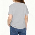 thumbnail image 6 of Niogvi Jesus Loves Me Shirt 𝓴𝓲𝓭𝓼 Gray T-Shirt , Jesus Casual Holiday Top For 𝓴𝓲𝓭𝓼 90cm, 6 of 6
