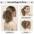 thumbnail image 4 of Chouchou pour Cheveux Chignon de Mariée Volumineux Ondulé Mélange Blond, 4 of 5