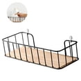 thumbnail image 3 of Wall Mounted Shelf Multifunctional Floating Shelves Stable Rustproof Kitchen Mounted Shelve for Bathroom Living Room Laundry, 3 of 10