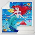 thumbnail image 2 of Manta de felpa zhangmengya sirena Jazmín de princesa de Disney tamaño 70x100 cm, 2 of 2