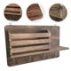 thumbnail image 4 of Estante de almacenamiento de madera para colgar en la pared, práctico estante de pared para artículos diversos envejecidos, 4 of 8