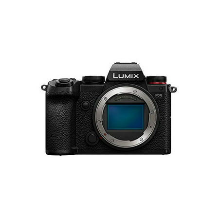 Panasonic LUMIX S5 Full Frame Mirrorless Camera, 4K 60P Video Recording with Flip Screen & WiFi, L-Mount, 5-Axis Dual I.S, DC-S5BODY (Black)
