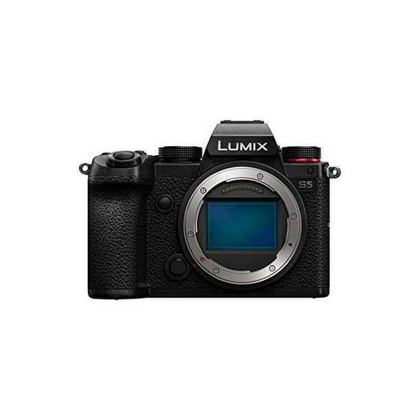 olie output Geplooid Panasonic LUMIX S5 Full Frame Mirrorless Camera, 4K 60P Video Recording  with Flip Screen & WiFi, L-Mount, 5-Axis Dual I.S, DC-S5BODY (Black) -  Walmart.com