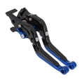 thumbnail image 1 of Palancas de freno y embrague cortas/largas Unique Bargains para YAMAHA MT-03 18-22, palanca de freno ajustable en 6 posiciones, aleación de aluminio, mango negro con extremo azul, 1 of 7