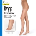thumbnail image 2 of L'eggs Everyday Women's Pantyhose Control Top Sheer Toe, 6 Pack, 2 of 5