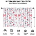 thumbnail image 2 of Blackout Kids Curtains,Pink Butterfly Star Floral Peach Pattern Childrens Insulated Curtains Set Of 2,Bedroom Essentials,Toddler Room Decor 42"x54", 2 of 5