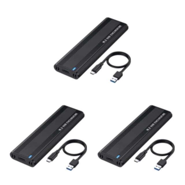 Bearachild Carcasa M2 SSD, disco duro de doble protocolo M.2 a USB tipo C 3,1, adaptador de estado sólido para herramientas, 10Gbps Type1 NO1