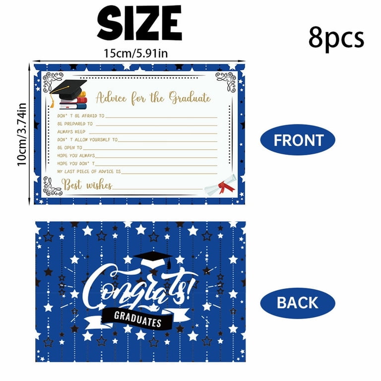 advice for the grad cards Distinctivs Graduation - School Colors or to mail back with graduation gifts and cards Yangmics Direct Graduation Advice Cards