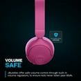 thumbnail image 5 of JLab JBuddies Pop Wireless Kids Headphones, 2 in 1 Wireless + Wired, Volume Safe, Pink, 5 of 5