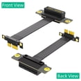 thumbnail image 2 of for PCIe 3.0 Riser Cable, X1 to X1, MtoF, 90°to90°, Cable Length 5/15/25cm 25cm, 2 of 7