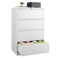 thumbnail image 1 of Silkight 4 Drawer Lateral File Cabinets with Lock, Metal Filing Cabinet for Home Office, Wide Steel Storage Cabinet Commercial Drawer Cabinets for Legal/Letter/A4 Size Files Assembly Required, 1 of 10