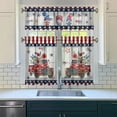 thumbnail image 5 of American 4th of July Kitchen Curtains Valances and Tiers Set for Windows, Patriotic Independence Memorial Day Bathroom Window Curtain Valance 3 Piece Sets,Kitchen Decor for Living Room,54''x 36'', 5 of 6