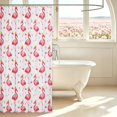 thumbnail image 3 of Erosebridal Boho Flamingo Animals Shower Curtain 72Wx72L,Dreamy Stars Bathroom Curtain,White Pink, 3 of 5