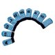 thumbnail image 5 of 10x Golf Irons Headgear Sock Sleeve Protector Wedge Iron Cover Número Bordado - Azul 10x5cm Sunnimix Cubierta de la cabeza del club de golf, 5 of 7