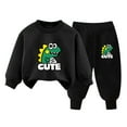 thumbnail image 2 of Pisexur Ensemble de Vêtements d'Automne pour Bébés Filles Garçons 2 Pcs Mode Décontractée Imprimé Mignon Manches Longues Col Rond Chandails en Molleton et Pantalons de Survêtement Ensemble de Survêtement pour Enfants Filles Garçons 3-8 Ans, 2 of 4
