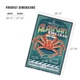thumbnail image 2 of Lantern Press 1000 Piece Jigsaw Puzzle, Alaska King Crab Vintage Sign, 2 of 5