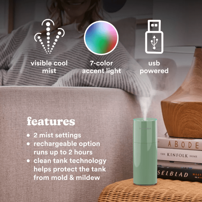 HoMedics Portable Ultrasonic Humidifier
