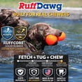 thumbnail image 2 of Ruff Dawg Big Dawg Barbell XL Yellow – Heavy-Duty Solid Rubber Dog Chew Toy for Medium to Large Dogs 40 lbs & Up – Floats & Bounces – Made in USA, 2 of 7
