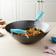 thumbnail image 6 of Tasty Carbon Steel Non-Stick Stir Fry Pan/Wok, 14 inch, Blue, 6 of 8