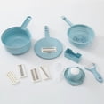 thumbnail image 4 of Nordic Blue 12-Piece Kitchen Multitool Set: All-in-One Chopper, Egg Separator & Shredder - Durable, Compact, Easy to Clean for Efficient Food Prep – Ideal Gift for Home Chefs & Travel Use, 4 of 5