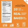 thumbnail image 2 of Heirloom Cheddar Cheese Balls by - Cheddar 1oz 24pk - Healthy Snacks, Gluten Free Snacks, Snack Packs, Heirloom Corn, Baked not Fried, Individually Wrapped, 2 of 5