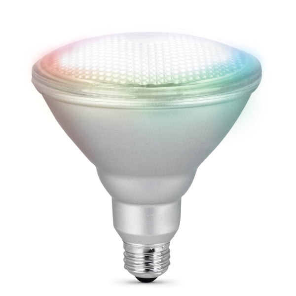 (2 pack) Feit Electric Smart LED Bulb 11.1W (90W Equivalent) Color Changing, PAR38, Medium (E26) Base,  Dimmable Light Bulb, 1Pk