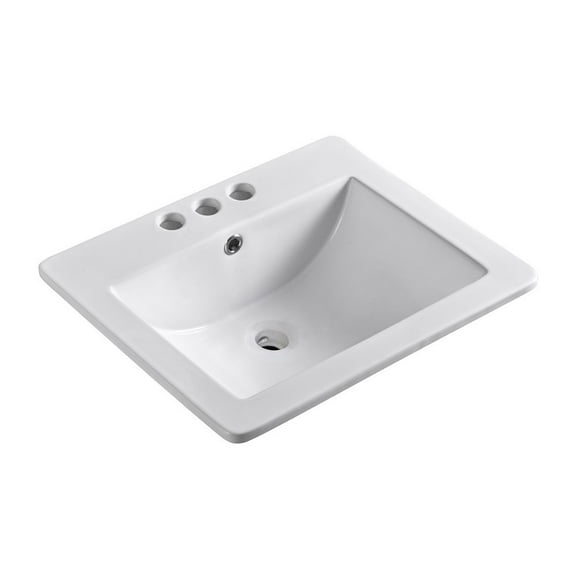21 in. Single sink Ceramic top