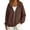 4# Coffee, variant on Zip Up Hoodie Women 2026 Y2K Casual Long Sleeve Oversized Hooded Sweatshirts Fall Winter Comfy Jackets with Pockets Pink L