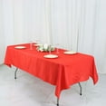 thumbnail image 6 of Efavormart Rectangle Tablecloth, 54"x96" Stain & Wrinkle Resistant Washable Table Cloth, Oblong Decorative Polyester Fabric Table Cover for Dining, Party, Wedding & Baby Shower- Red, 6 of 11