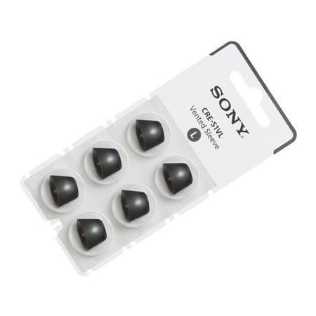 Sony - OTC Hearing Aid Vented Sleeve for CRE-C10 - Black