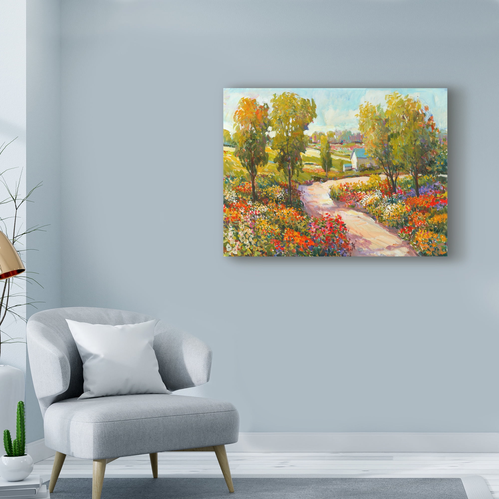 Trademark Fine Art 'Morning Walk I' Canvas Art by Tim OToole