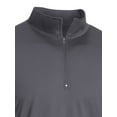 thumbnail image 2 of Expert Brand USA-Made Men's 1/4 Zip Athletic Training Top, Charcoal, Small, 2 of 4