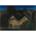 thumbnail image 2 of Joseph Stella 24x18 Black Ornate Framed Double Matted Museum Art Print Titled: Nocturne II (About 1919), 2 of 5