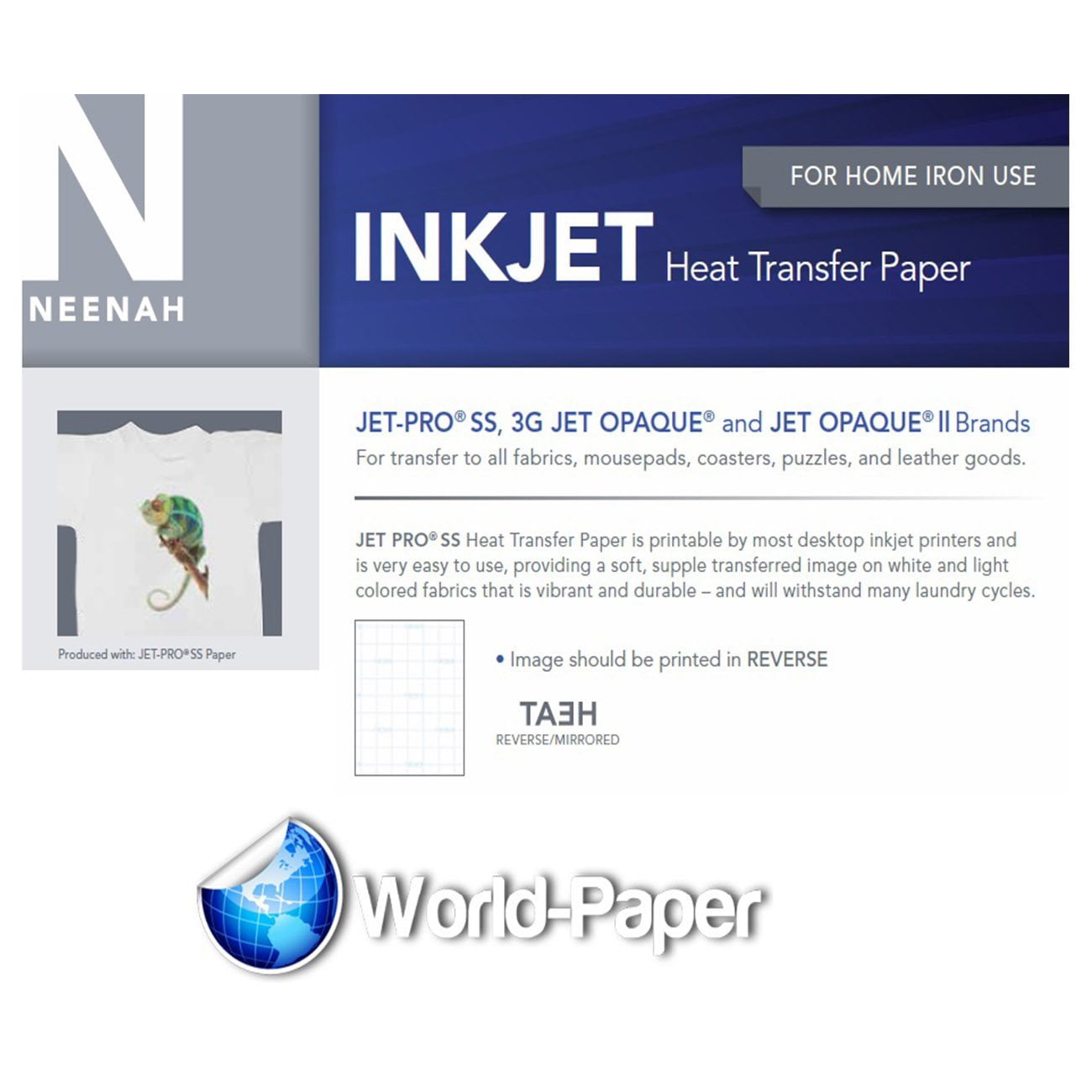 JetPro Wholesale Heat Transfer Paper Inkjet light colors 500Pk Distributor : 