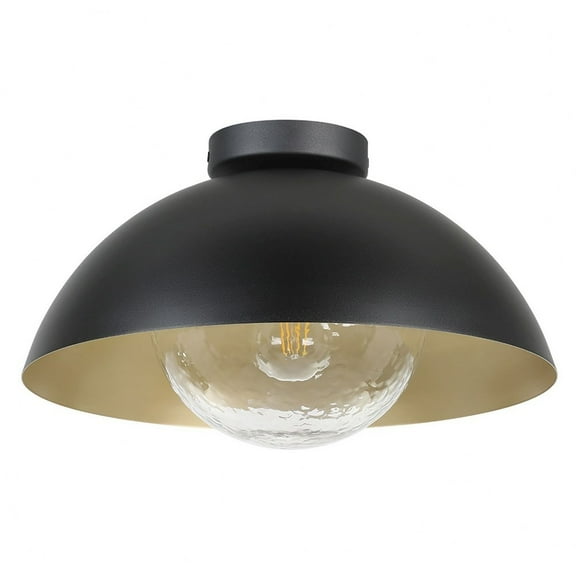 205816A-Eglo Lighting-Dyal - 1 Light Flush Mount-8.36 Inches Tall and 14.65 Inches Wide