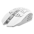 thumbnail image 4 of Ratón de carga silencioso inalámbrico RGB luminoso hueco para juegos 2,4 GHz suministros de computadora X801White, 4 of 5