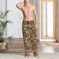 thumbnail image 3 of Cauagu Vintage Bottles Mens Pajama Pants Sleep & Lounge Pants,PJ Bottoms with Pockets-XX-Large, 3 of 7
