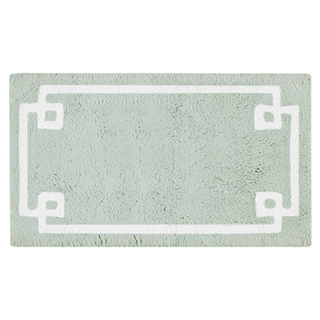 MAYEERTY Medium Pile Cotton Tufted Bathroom Rug, Seafoam, 24"W x 40"L