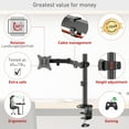 thumbnail image 3 of Barkan 13- 34 inch Full Motion Flat / Curved Monitor Desk Mount Black 2 Year Warranty, 3 of 6