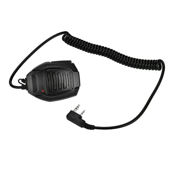 ZOUSSIQI 2 PIN Waterproof Handheld Walkie Talkie Speaker Mic Hand Microphone With Earphone Jack EL225#37687