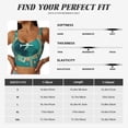 thumbnail image 5 of Goofa Around The Planet Printed Sports Bras for Women, High Impact Running Bra Workout Crop Tank Tops Longline Sports Bra Push up-Small, 5 of 9